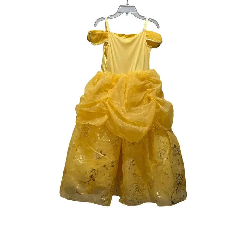 Disney Princess‎ Belle Costume Dress Size 9/10 Yellow Beauty and the Beast